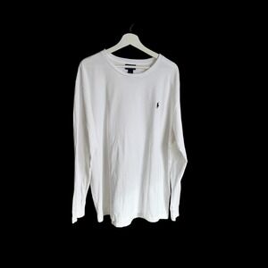 Vintage 90s Polo Ralph Lauren Long Sleeve Shirt Mens XL White